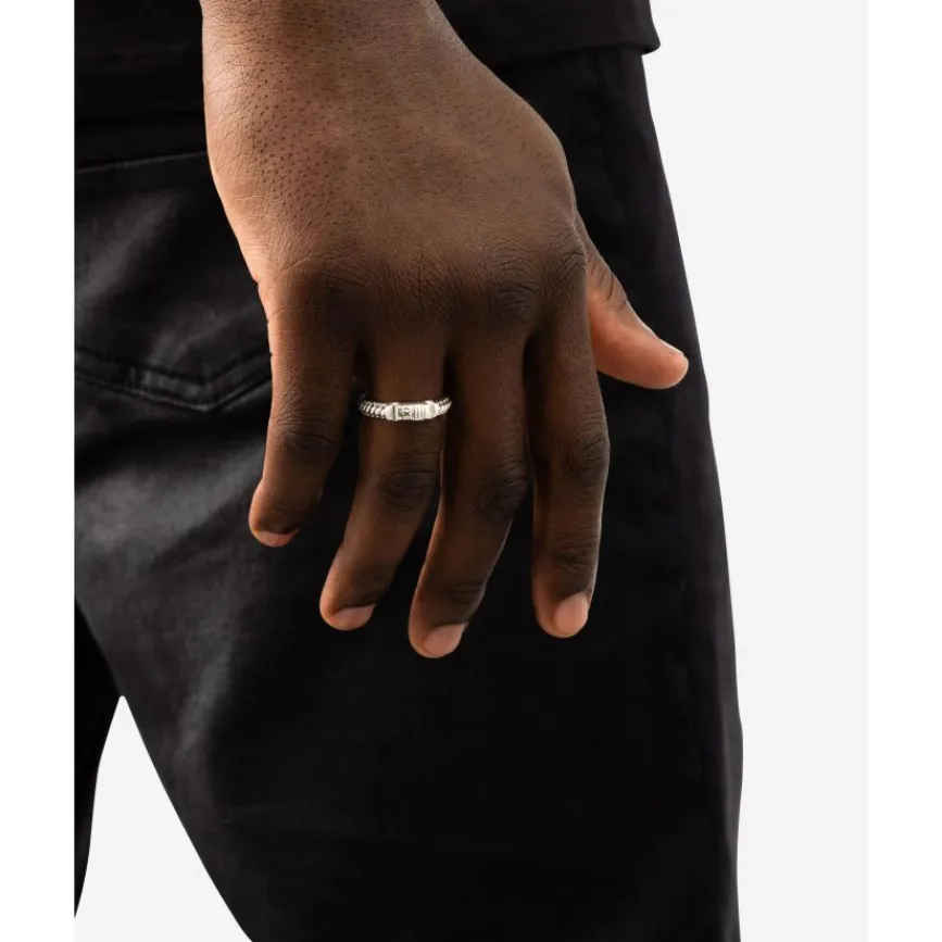 Buddha to Buddha Silber Ringe | Silberschmuck-Ring Ben XS Lock