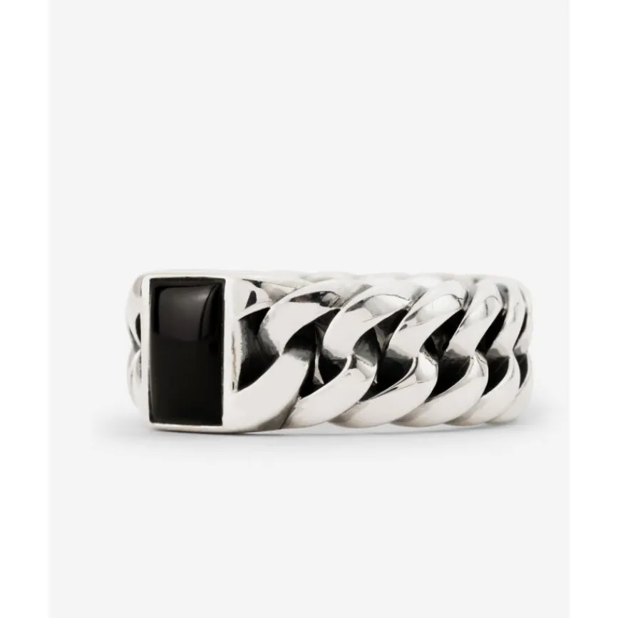 Buddha to Buddha Silber Ringe | Silberschmuck-Ring Chain Stein Onyx