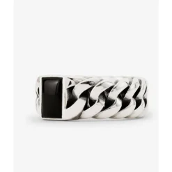 Buddha to Buddha Silber Ringe | Silberschmuck-Ring Chain Stein Onyx
