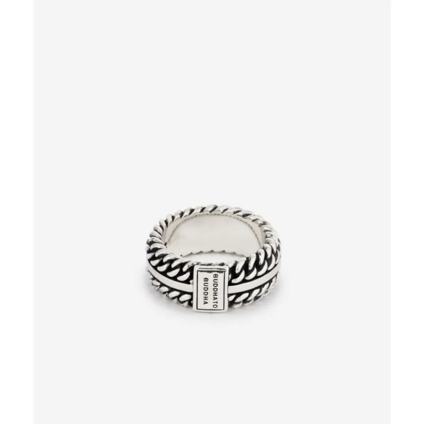 Buddha to Buddha Silber Ringe | Silberschmuck-Ring Chain Textur