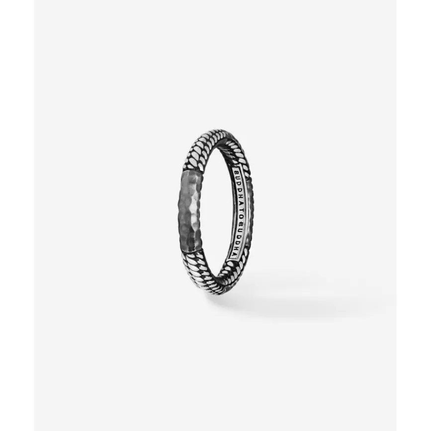 Buddha to Buddha Silber Ringe-Ring Dunia Ben Alternate Schwarz