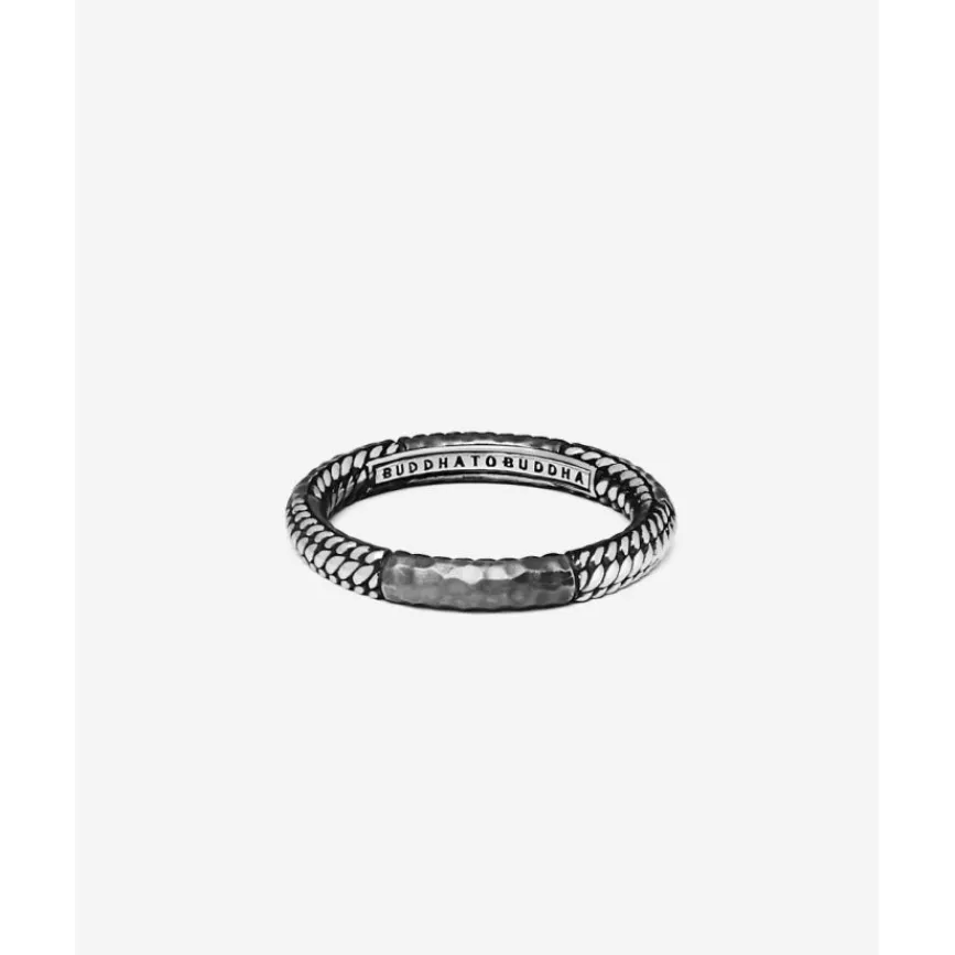 Buddha to Buddha Silber Ringe-Ring Dunia Ben Alternate Schwarz