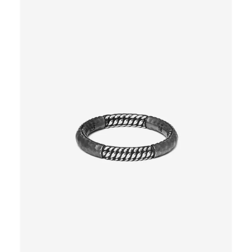 Buddha to Buddha Silber Ringe-Ring Dunia Ben Alternate Schwarz