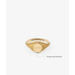 Buddha to Buddha Gravierbarer Ringe | Gold Ringe-Ring Ellen Signet Gold YG 14kt