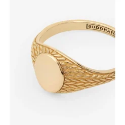 Buddha to Buddha Gravierbarer Ringe | Gold Ringe-Ring Ellen Signet Gold YG 14kt