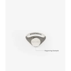 Buddha to Buddha Gravierbarer Ringe | Silber Ringe-Ring Ellen Signet Silber