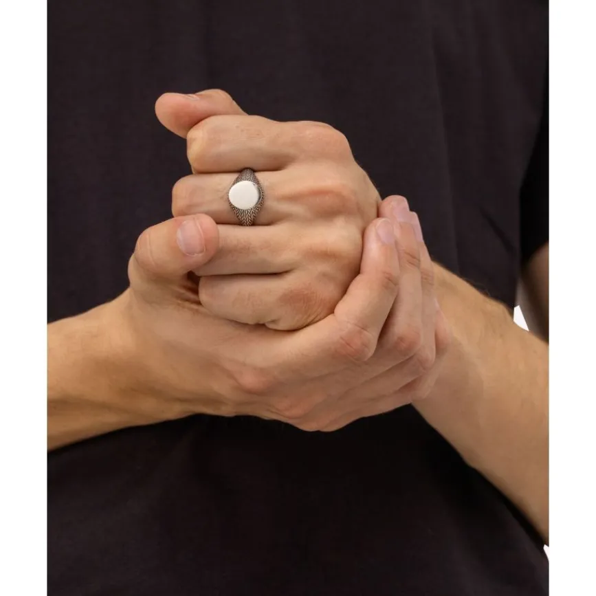 Buddha to Buddha Gravierbarer Ringe | Silber Ringe-Ring Ellen Signet Silber
