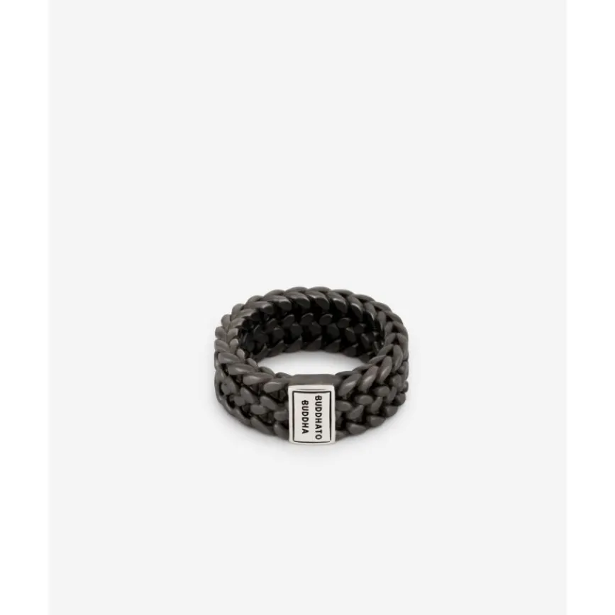 Buddha to Buddha Silber Ringe | Black Rhodium Schmuck-Ring Julius Schwarz Rhodium Silber