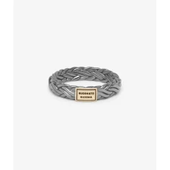Buddha to Buddha Silber Ringe | Black Rhodium Schmuck-Ring Katja XS Schwarz Rhodium Shine Gold 14kt