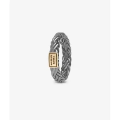 Buddha to Buddha Silber Ringe | Black Rhodium Schmuck-Ring Katja XS Schwarz Rhodium Shine Gold 14kt