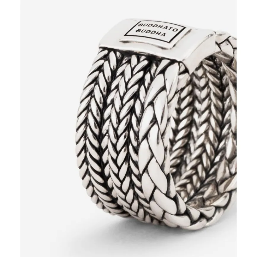 Buddha to Buddha Silber Ringe | Silberschmuck-Ring Triple Mini