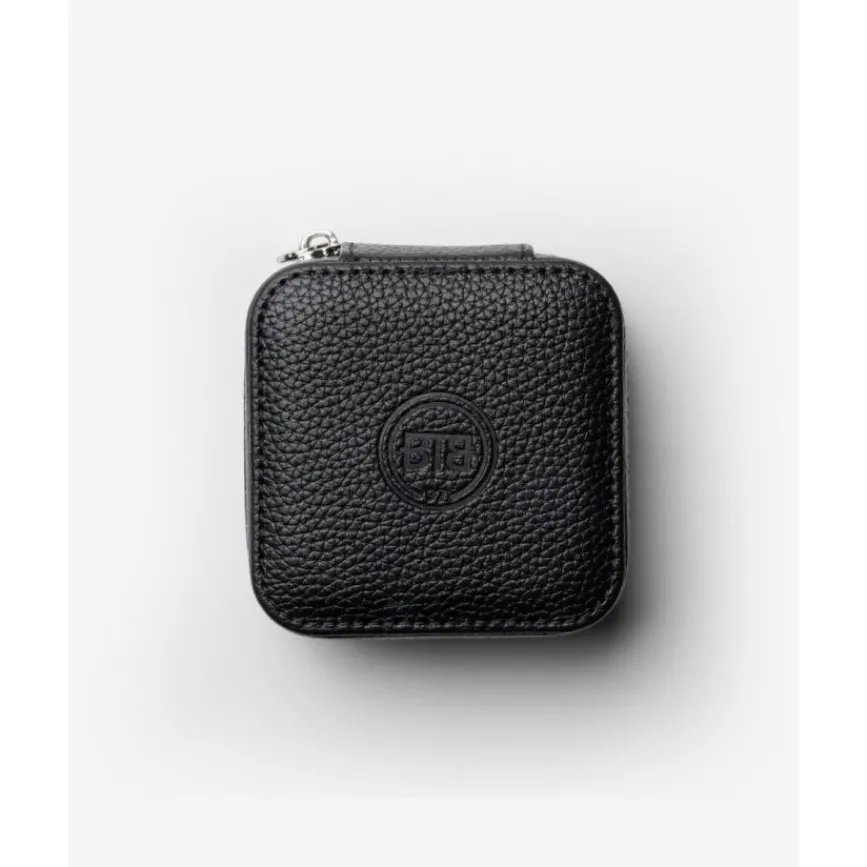 Buddha to Buddha Accessoires | Lederschmuck-Schmuckreisetasche Schwarz Klein