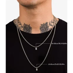 Buddha to Buddha Silberketten | Silberschmuck-Stacking Kette Venetian Silber 61-65 cm