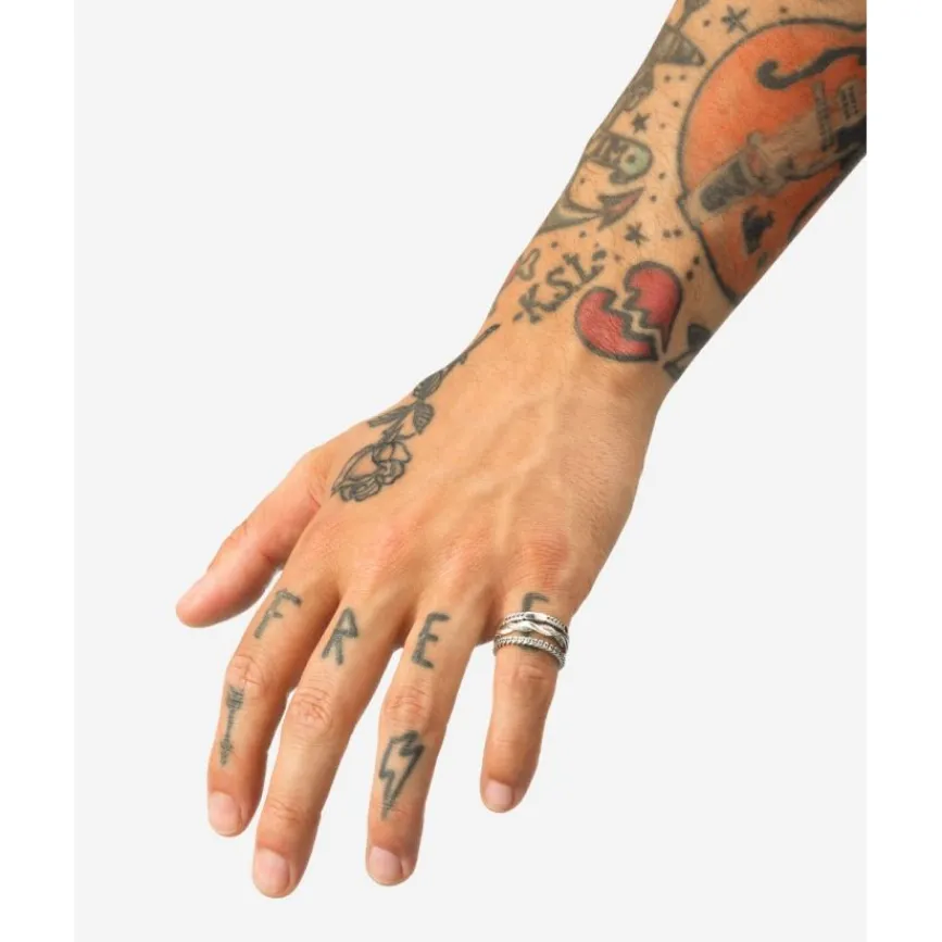 Buddha to Buddha Silber Ringe | Silberschmuck-Stacking Ring Barbara Mix Silber