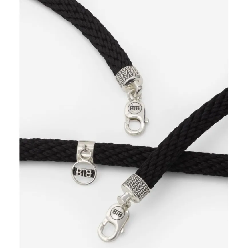 Buddha to Buddha Accessoires | Accessoires-Telefonkabel Silber Schwarz